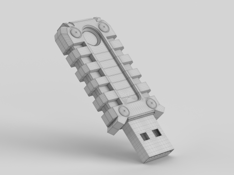 Usb Flash Drive 3D Model