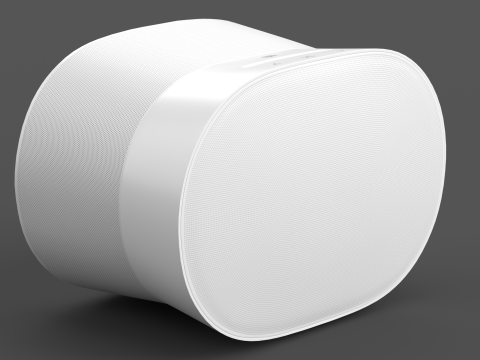 Smart Speaker White Model 3D