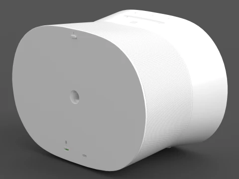 Smart Speaker White 3D Model
