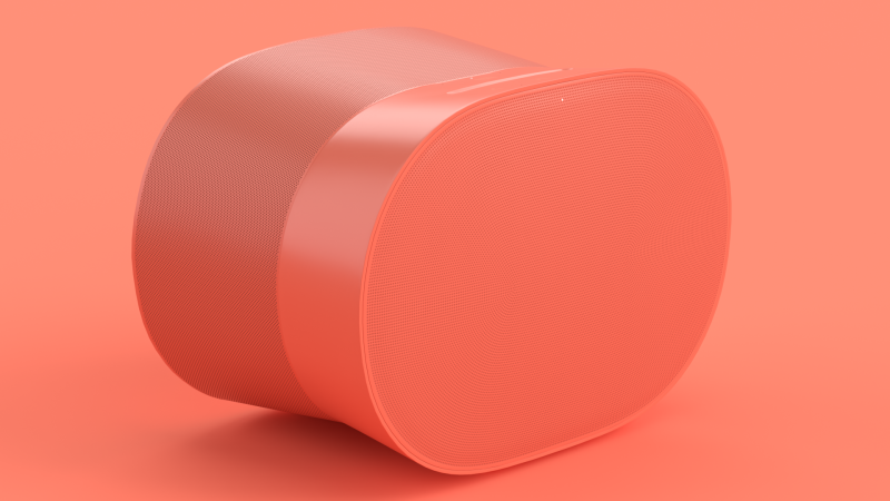 Smart Speaker Red 3D Model .c4d .max .obj .3ds .fbx .stl .blend 