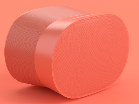 Smart Speaker Red 3D Model