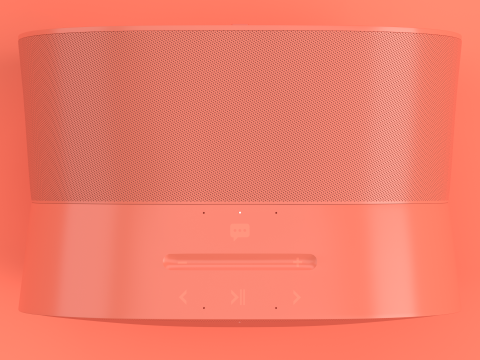 Smart Speaker Red 3D Model