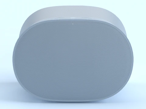 Smart Speaker Blue 3D Model
