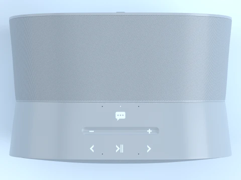 Smart Speaker Blue 3D Model