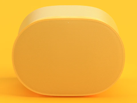 Smart Speaker Yellow 3D Model