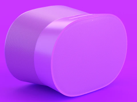 Inteligentny głośnik fioletowy Model 3D