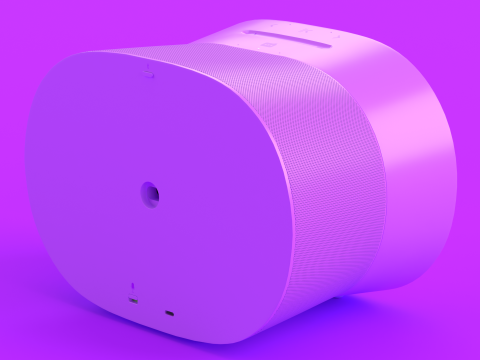 Smart Speaker Purple 3D Model