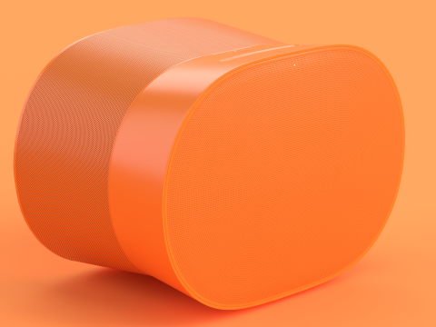 Smart Speaker Orange 3D Model