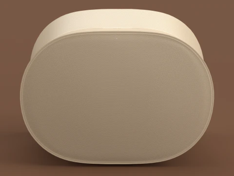 Smart Speaker Light Brown 3D Model