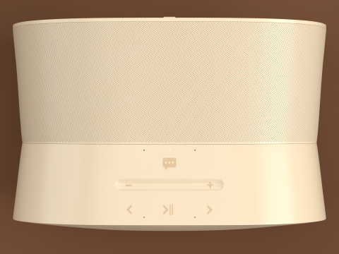 Smart Speaker Light Brown Modèle 3D
