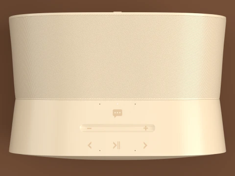 Smart Speaker Light Brown 3D Model