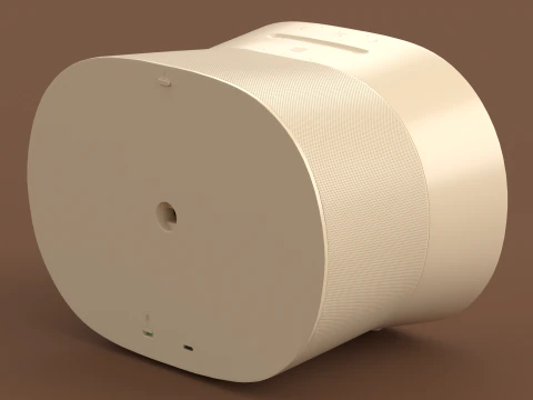 Smart Speaker Light Brown 3D Model