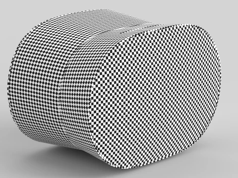 Smart Speaker Light Brown 3D Model