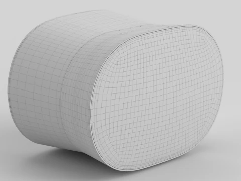 Smart Speaker Light Brown 3D Model