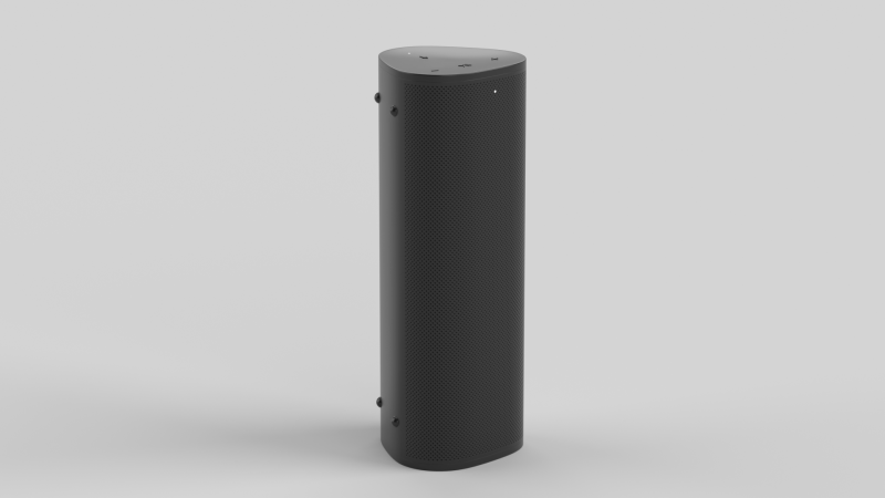 Ultra Portable Smart Speaker Black 3D Модель .c4d .max .obj .3ds .fbx .stl .blend