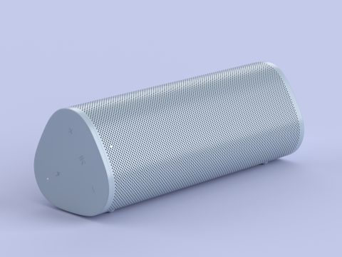 Ultra Portable Smart Speaker Blue 3D Модель
