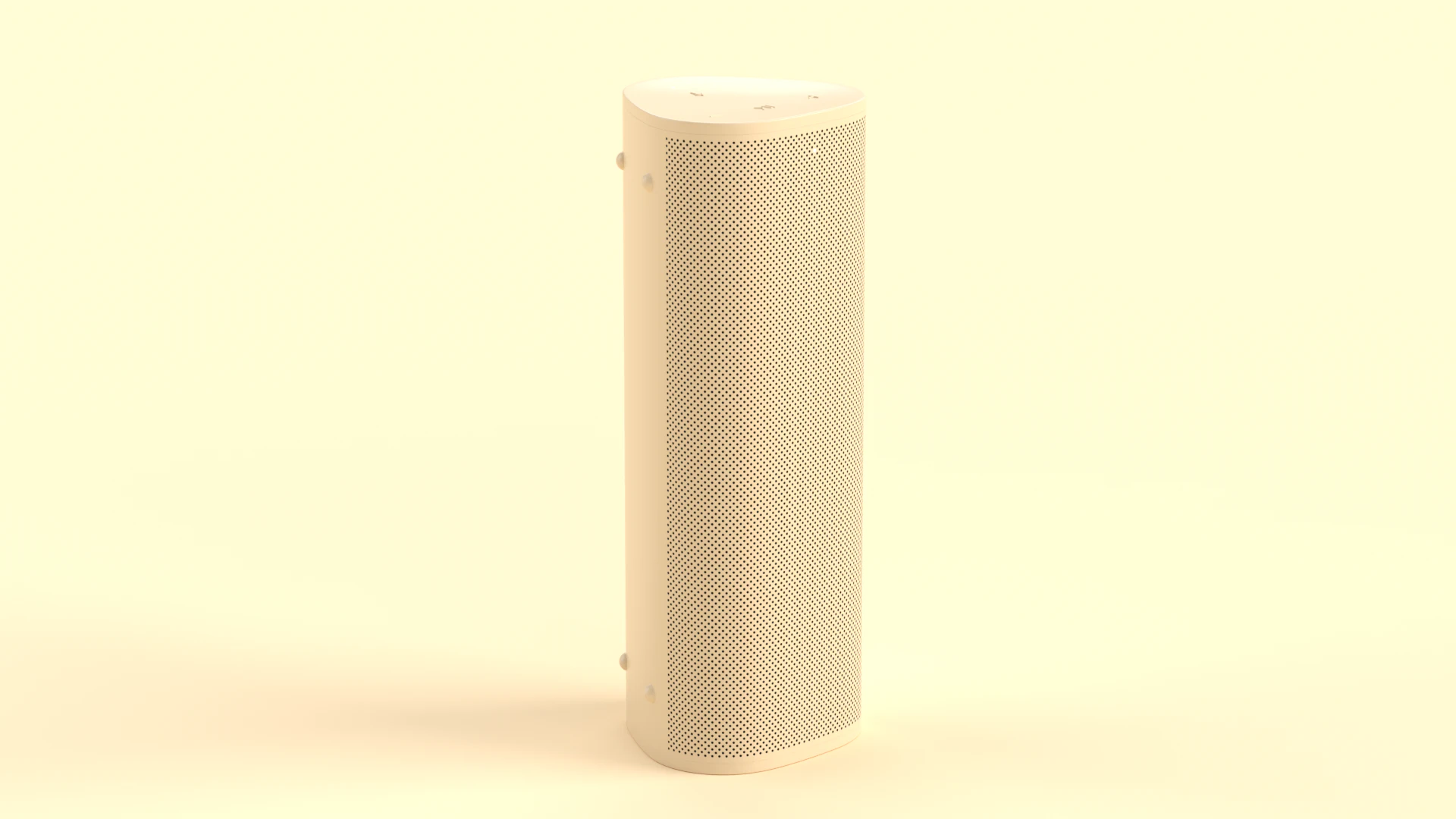 Ultra Portable Smart Speaker Light Brown 3D Model .c4d .max .obj .3ds .fbx .stl .blend 