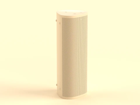 Ultraprzenośny inteligentny głośnik w kolorze jasnobrązowym Model 3D