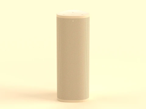 Ultra Portable Smart Speaker Light Brown 3D Model