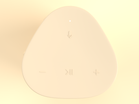 Ultra Portable Smart Speaker Light Brown Modelo 3D