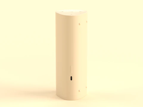 Ultra Portable Smart Speaker Light Brown 3D Model