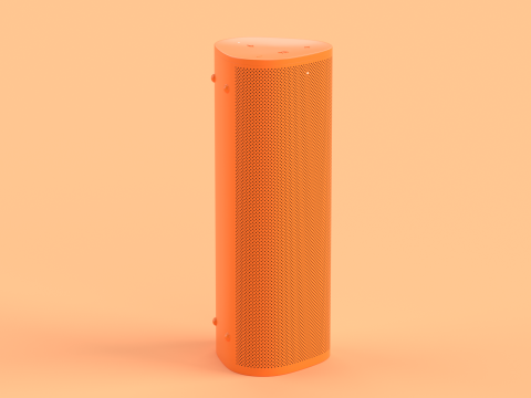 Ultra Portable Smart Speaker Orange Modelo 3D