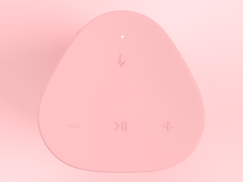 Ultra Portable Smart Speaker Pink Modèle 3D