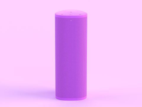 Ultra Portable Smart Speaker Purple Model 3D