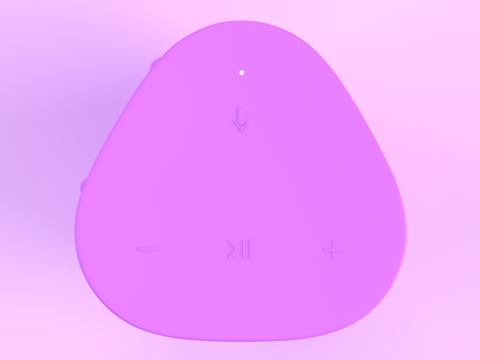 Ultra Portable Smart Speaker Purple Model 3D