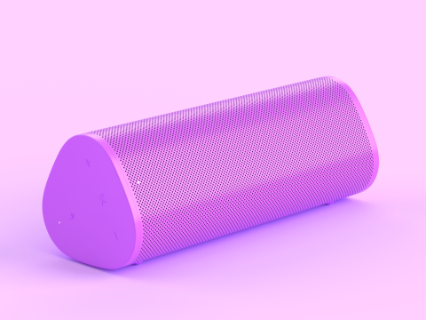 Ultra Portable Smart Speaker Purple Model 3D