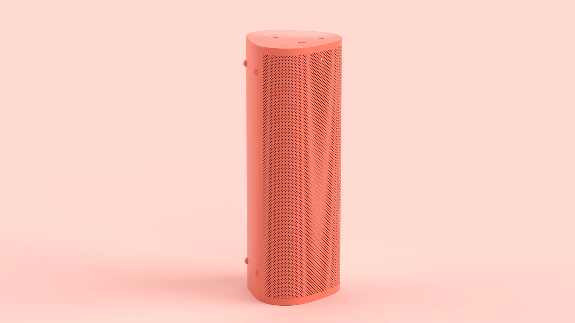 Ultra Portable Smart Speaker Red 3D Model .c4d .max .obj .3ds .fbx .stl .blend