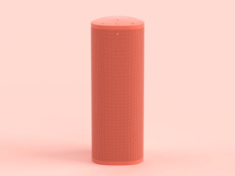 Ultra Portable Smart Speaker Red 3D Model