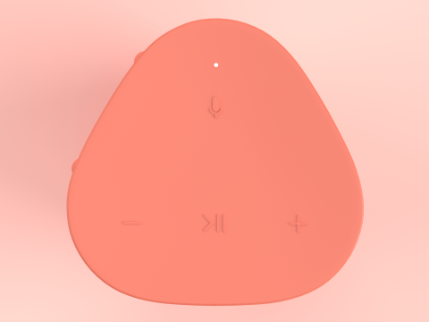 Ultra Portable Smart Speaker Red Model 3D