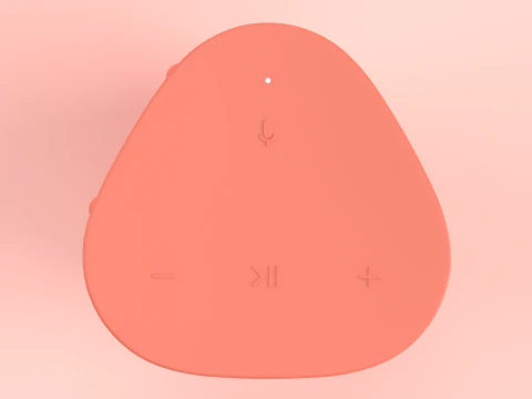 Ultra Portable Smart Speaker Red 3D Model