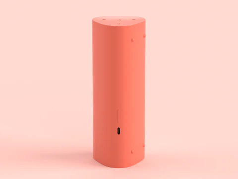 Ultra Portable Smart Speaker Red 3D Model