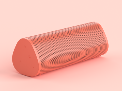 Ultra Portable Smart Speaker Red Model 3D