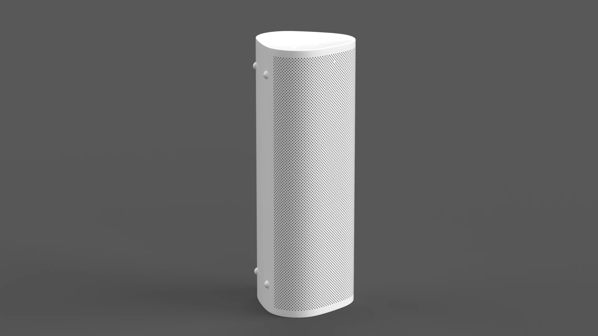 Ultra Portable Smart Speaker White 3D Model .c4d .max .obj .3ds .fbx .stl .blend 