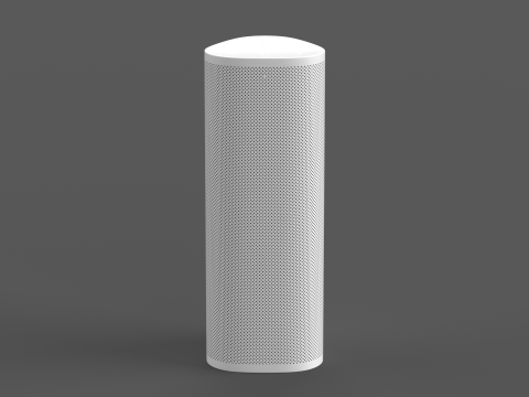 Ultra Portable Smart Speaker White 3D Modell