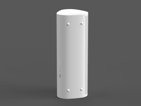 Ultra Portable Smart Speaker White 3D Model