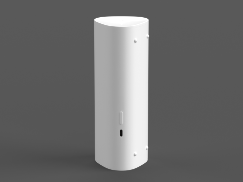 Ultra Portable Smart Speaker White 3D Modell