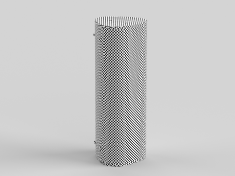 Ultra Portable Smart Speaker White 3D Modell