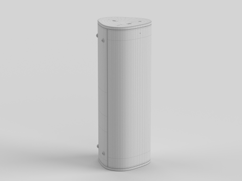 Ultra Portable Smart Speaker White 3D Modell