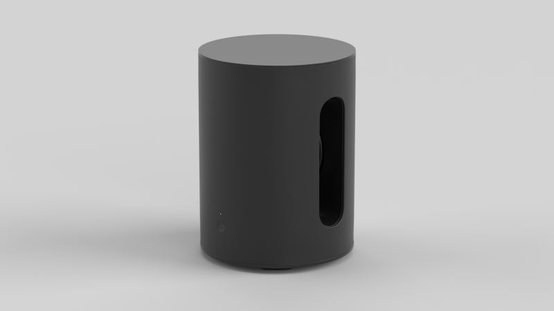 Wireless Subwoofer Black Modèle 3D .c4d .max .obj .3ds .fbx .stl .blend 
