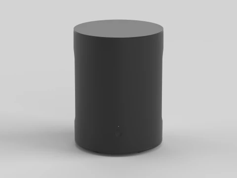Wireless Subwoofer Black 3D Model