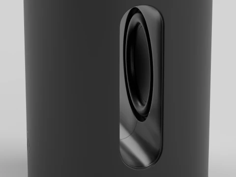 Wireless Subwoofer Black 3D Model