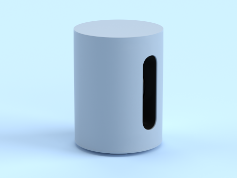 Wireless Subwoofer Blue 3D मॉडल