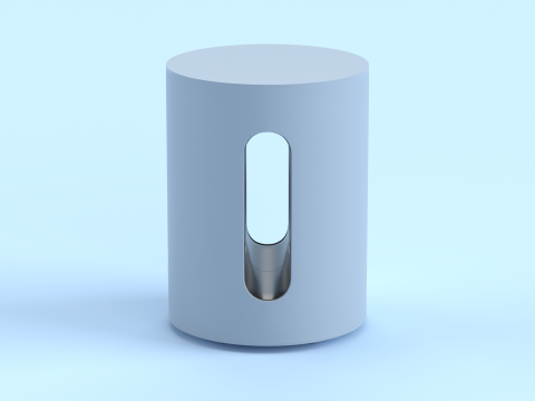 Wireless Subwoofer Blue 3D Модель