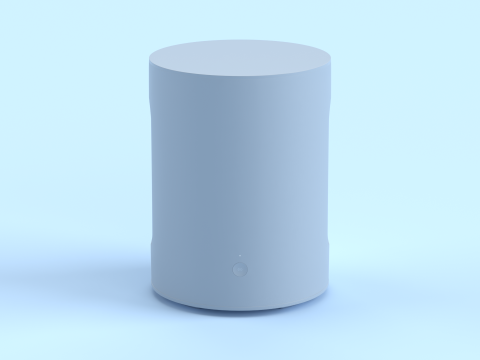 Wireless Subwoofer Blue 3D Модель