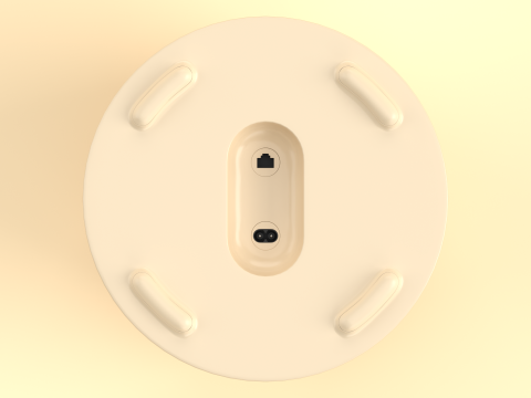 Wireless Subwoofer Light Brown Model 3D