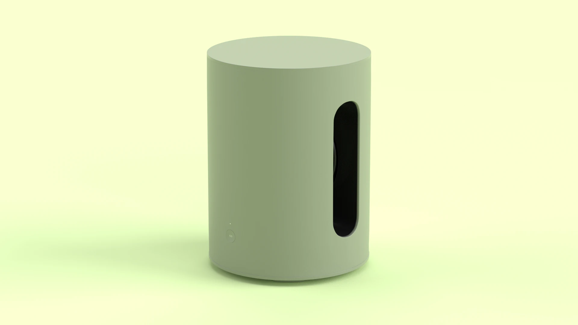 Wireless Subwoofer Olive 3D Model .c4d .max .obj .3ds .fbx .stl .blend 